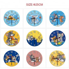 Tom and Jerry cat anime round wall clocks