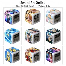Sword Art Online anime Alarm Clock Colorful Light ...