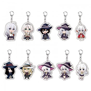 Wandering Witch The Journey of Elaina anime acrylic key chains