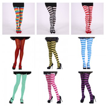 Halloween Christmas pantyhose rainbow long stocks