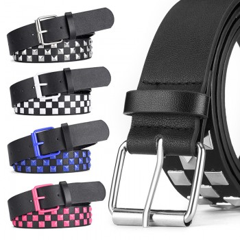 Hip Hop Punk Rivets Vintage PU Waistband Belt