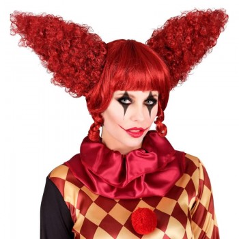Synthetic Red California Costumes Creepy Clown Cosplay Wig