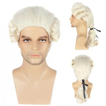Judge Lawyer Halloween Cosplay Wig