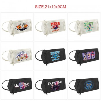 K-POP Demon Hunters anime canvas triangle pen bag pencil case