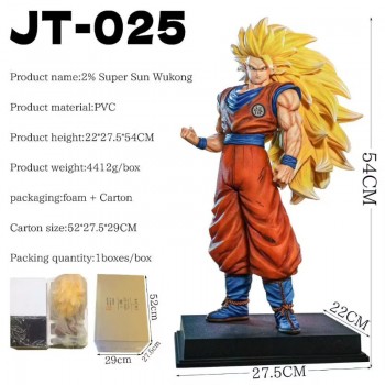 54cm Dragon Ball JT Super Saiyan 3 Son Goku anime big figure