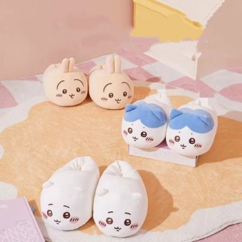 Chiikawa anime plush shoes slippers a pair