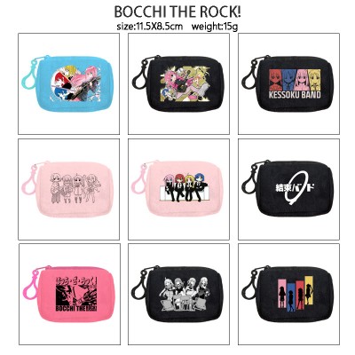 Bocchi The Rock plush coin purse keychain headphone bag