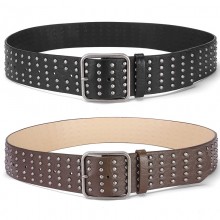 Hip Hop Punk Rivets Vintage PU Waistband Belt