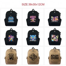 K-POP Demon Hunters canvas backpack bags