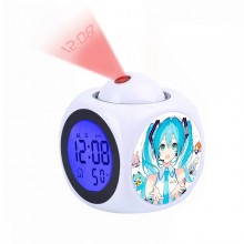 Hatsune Miku anime LCD Projection Digital Alarm Clock Projector Temperature