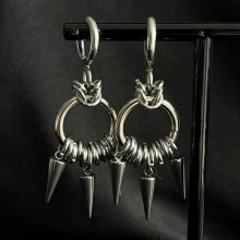 Gothic Punk Style Spiked Earrings