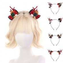 Christmas Headband Reindeer Antlers Horn Hair Band Clasp Headwear