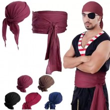 Pirate Headband Waist Belt Costume Cosplay Props H...