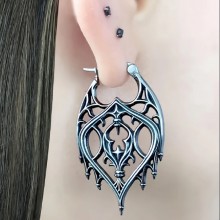 Vintage Gothic Hollow Castle Earrings a pair