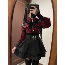 Y2k Aesthetic Lolita Style Bow Dress Shorts Set