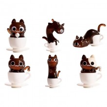 Coffee Cats anime figures(6pcs a set)