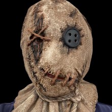 Halloween Cosplay Scary Scarecrow Headgear Faux La...