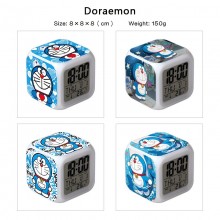 Doraemon anime Alarm Clock Colorful Light Display ...
