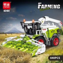 Technical Harvester Baler Durable Mower Building Blocks Puzzle