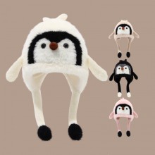 Sweet Cute Penguin Earflap Hat Winter Warm Caps