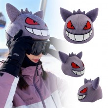Ski Helmet Pokemon Gengar anime Knitted Hat