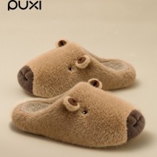 Capybara plush shoes slippers a pair