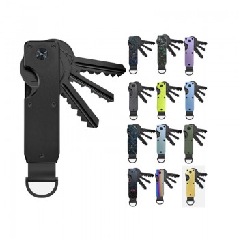 Portable Metal Key Organizer Holds case 2-6 Keys