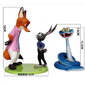 3pcs/set Zootopia anime figures(OPP bag)