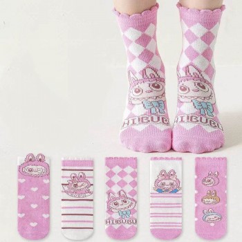 Labubu anime cotton socks a pair