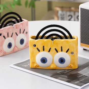 Spongebob anime Ceramic Mosquito coil Tray box