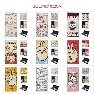 Chiikawa PU Long Wallets Purses ID Card Holder