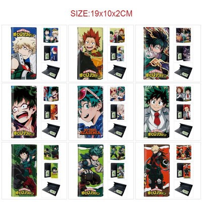 My Hero Academia PU Long Wallets Purses ID Card Holder