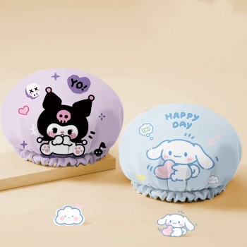 Sanrio Double Layer Thick Shower Waterproof Bath Hair Protection Caps