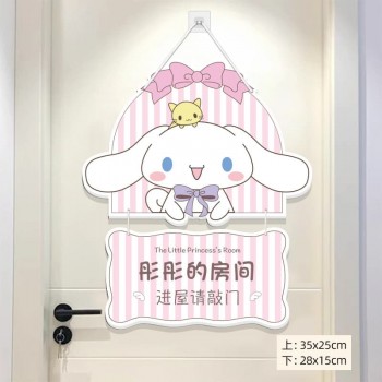 Sanrio Cinnamoroll Kuromi Princess Room Door Signage Hanger