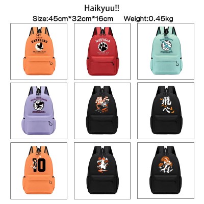 Haikyuu anime backpack bags