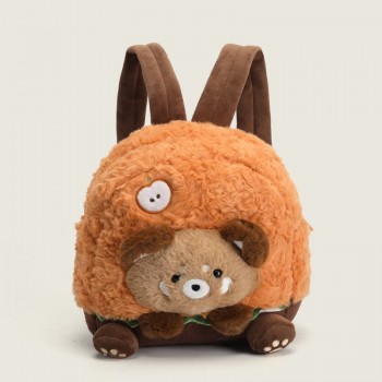 Cute Bear plush backpack bags