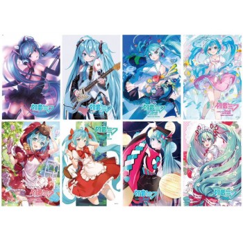 Hatsune Miku anime posters(8pcs a set)
