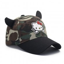 Hello Kitty anime Horn Baseball Sun Hat Cap