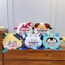 Genshin Impact game Girl Head Transparent Pain Bag Itabag Backpack