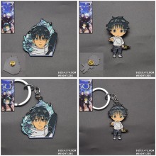 Jujutsu Kaisen anime alloy key chain necklace broo...