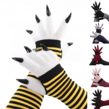 Halloween Cosplay Funny Claw Gloves Horror Long Na...