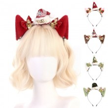 Christmas Headband Santa Hat Claus Animal Ears Hai...