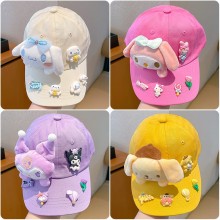 Sanrio Melody kitty Cinnamoroll Kuromi baseball caps