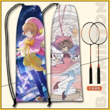 Card Captor Sakura anime Drawstring Badminton Rack...