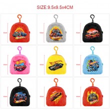 HOT WHEELS plush coin purse wallet keychain headphone bag
