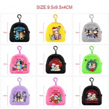 Bluey plush coin purse wallet keychain headphone bag