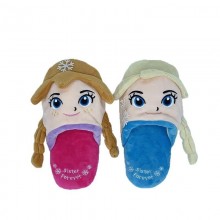 Frozen Elsa Anna anime plush shoes slippers a pair