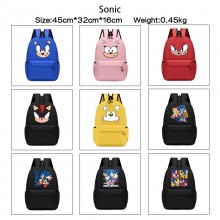 Sonic the Hedgehog anime backpack bags
