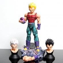 Dragon Ball Super Saiyan GT Vegeta anime figure 3 heads