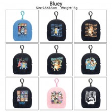 Bluey plush coin purse keychain headphone bag